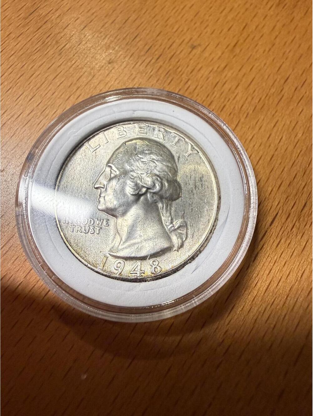 1948-P Washington Silver Quarter Dollar Coin Better Date US 90% Silver